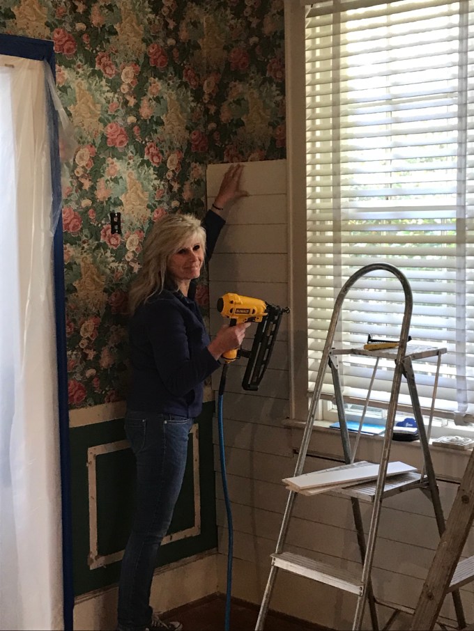 Nancy, John's sister, helping out some more this week! 