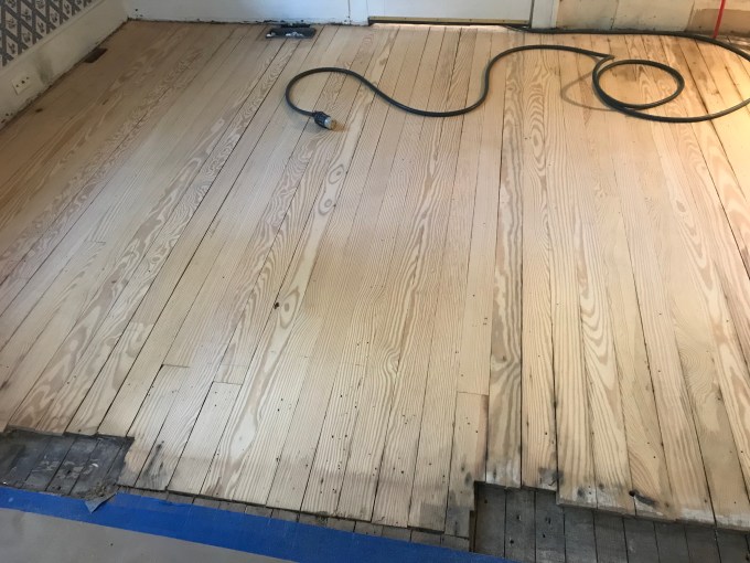 The after product...kitchen floors are clean, smooth, & beautiful! 